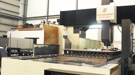 Five-axis gantry machining