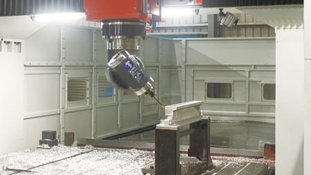 Four-axis gantry machining