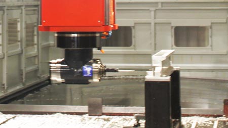 Five-axis gantry machining